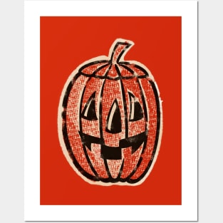 Retro Vintage Jack O Lantern Posters and Art